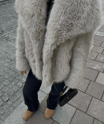 Manhattan Cropped Faux Fur Jacket