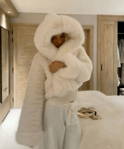 Manhattan Hooded Faux Fur Jacket