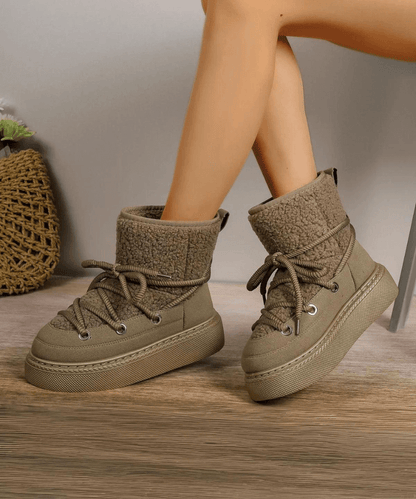 Frostine Lace Anti-slip Boots